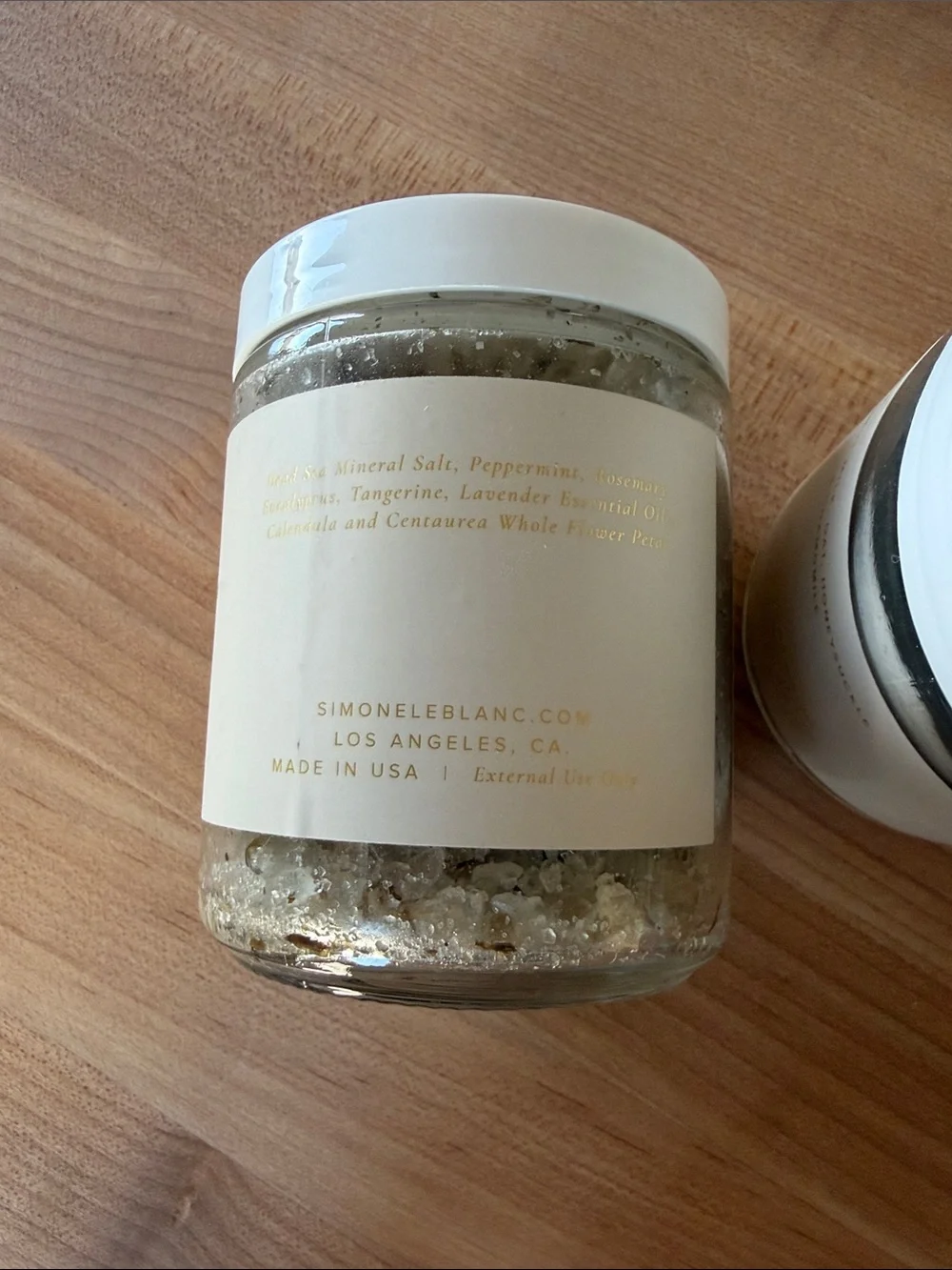 Simone le Blanc Restore & Soothe Bath Soaks with Yellow Natural Sea Sponge